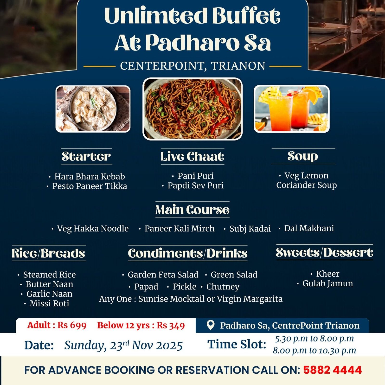 unlimited buffet at padharo sa, centrepoint